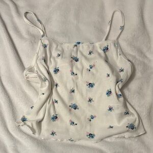 Colsie White Floral Camisole